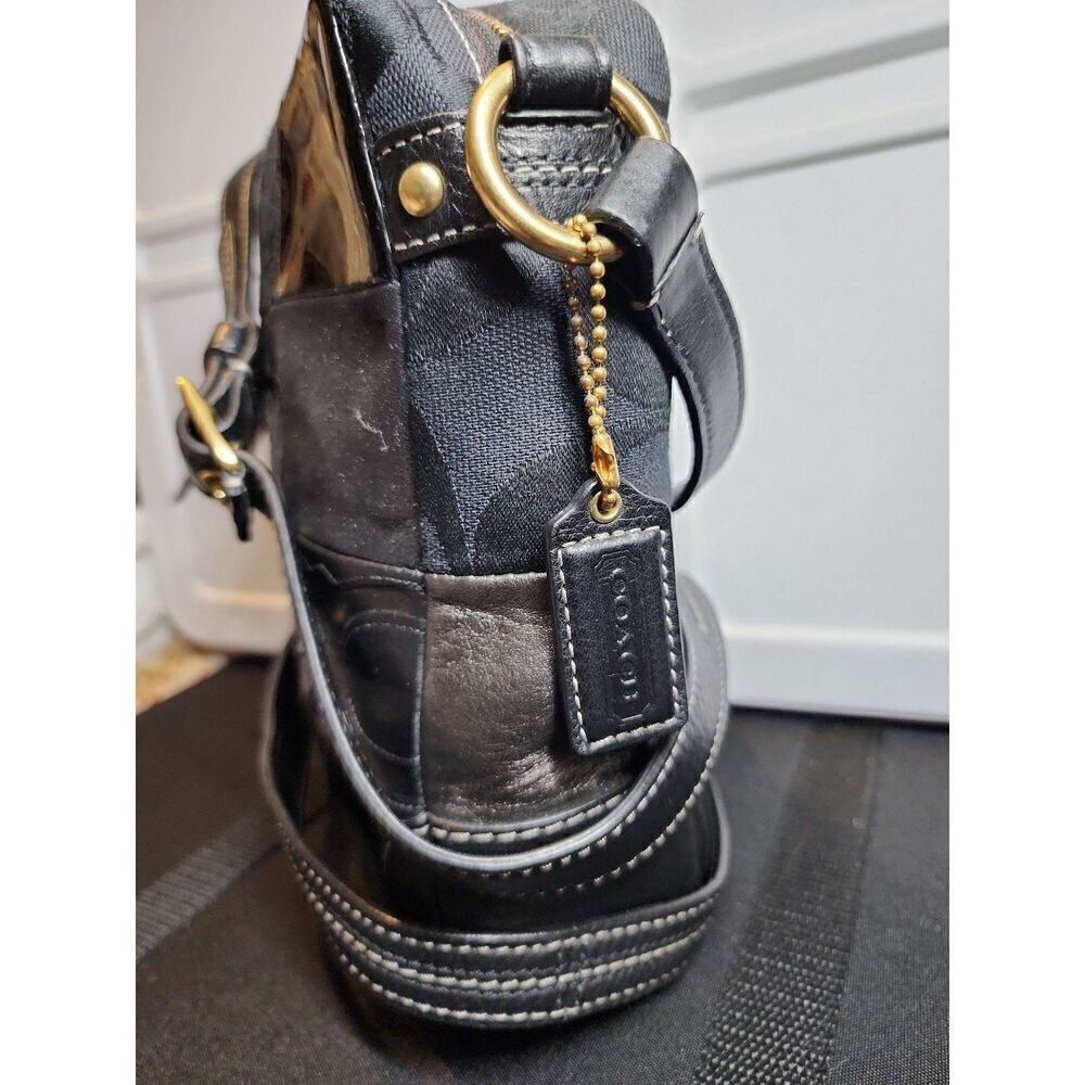 COACH RARE HAMPTON 12485 LIMITED EDITION PATCHWORK CROSSBODY Y2K - Picture 3 of 12